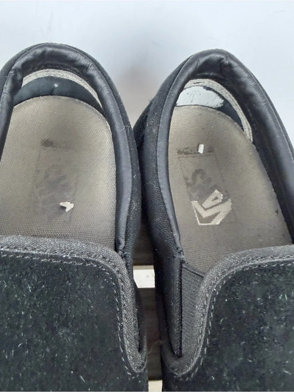 Vans Skate Slip-On shoes in a blackout colorway durable suede upper size 9.5